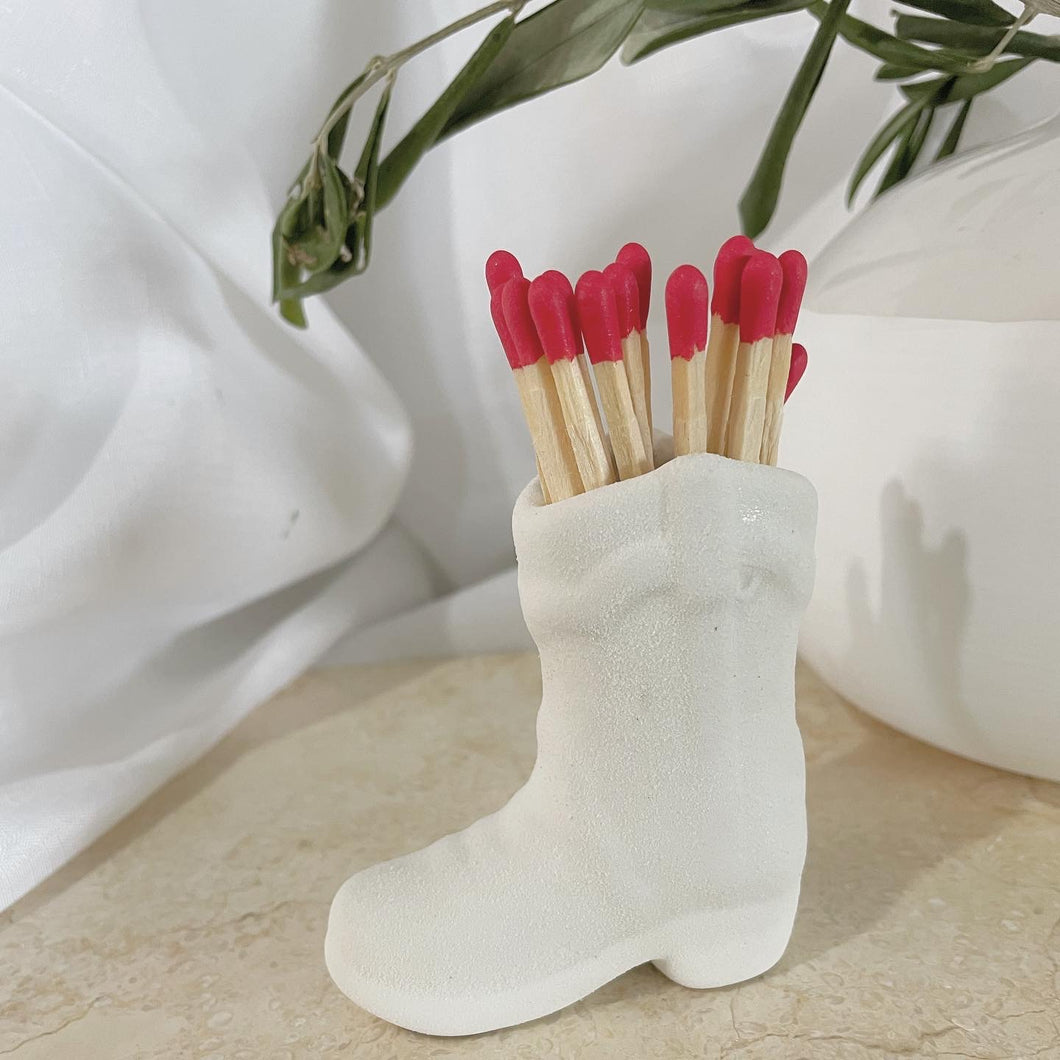 Cowboy Boot Matchsticks Holder