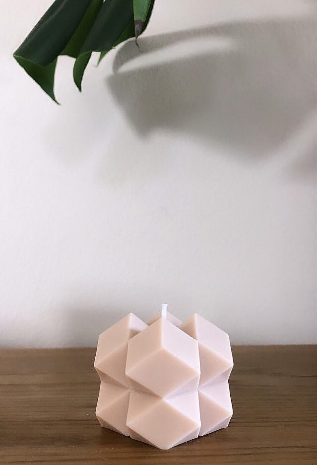 Cubed Diamond Latte Candle